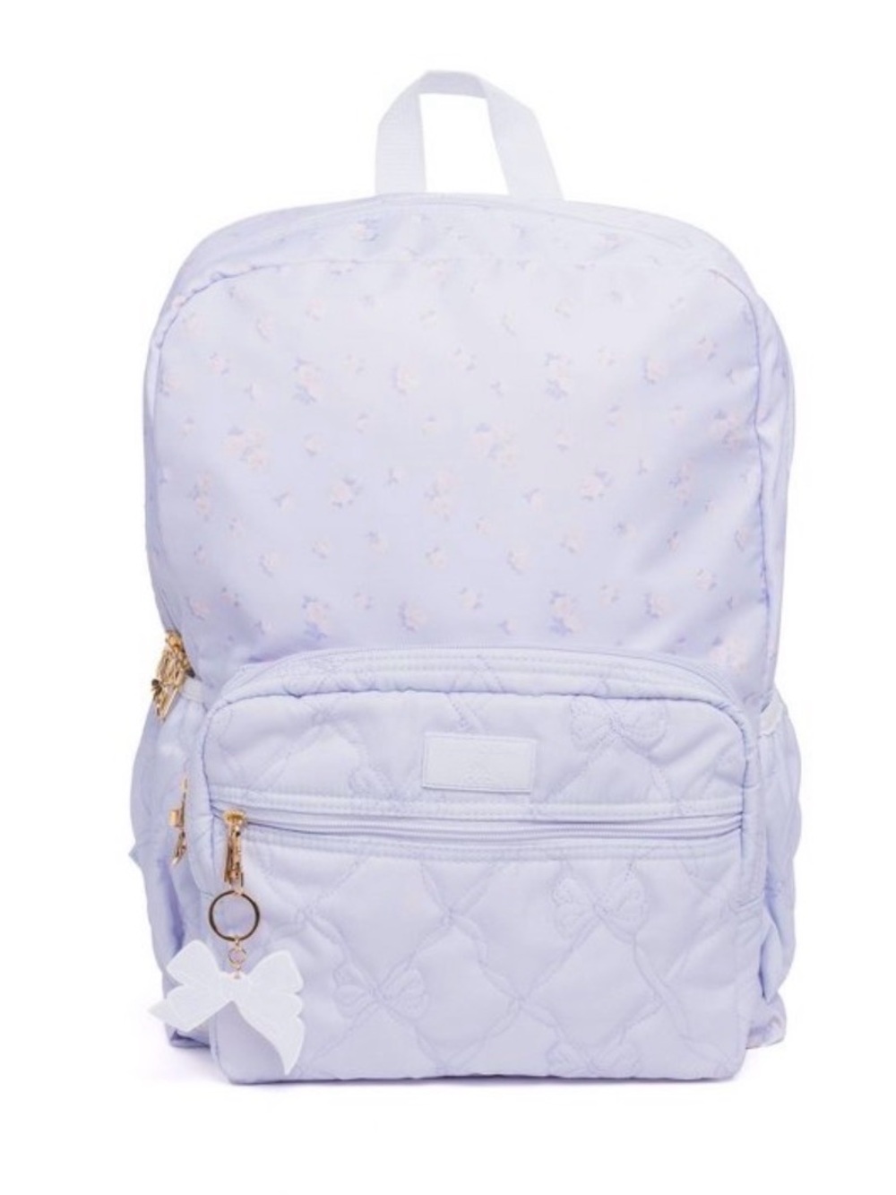 LoveShackFancy x Yoobi Breezy Blue Backpack Everblooming Rosettes School Bag NWT